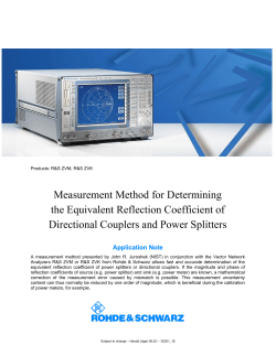 Measurement Method for Determining the Equivalent Reflection