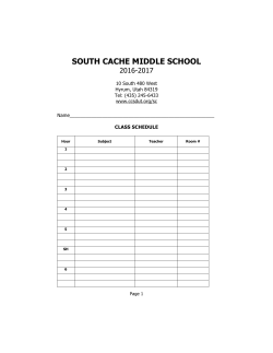 Student Handbook - Cache County School District