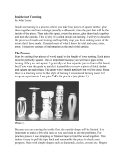 Inside/out Turning - The More Woodturning Magazine
