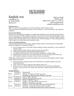 Eng 102 - Dutchess Community College