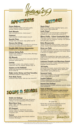 Papas Rellenos Pork Morsels Calamari Spanish Pizza Havana Hot