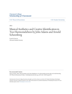 Musical Aesthetics and Creative Identification in Two