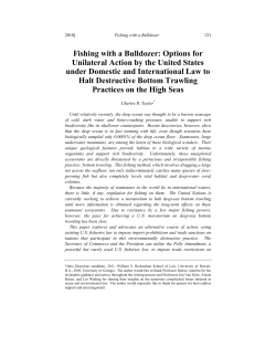 Fishing with a Bulldozer: Options for Unilateral Action by