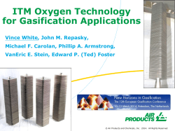 ITM Oxygen Technology: Scale-up Toward Clean Energy Applications