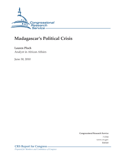Madagascar`s Political Crisis