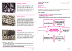 Politics and Partition Activity 4