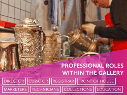 professional roles within the gallery