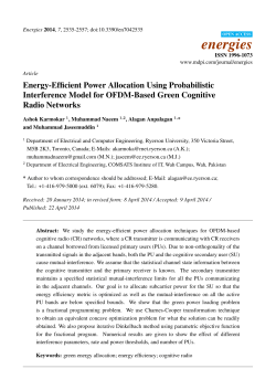 Energy-Efficient Power Allocation Using Probabilistic Interference