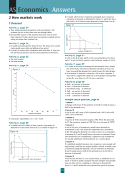 AS Economics Answers