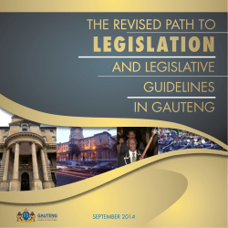 legislation - Gauteng Online