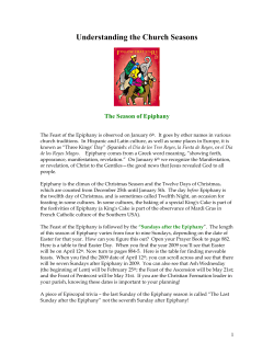 The Season of Epiphany - The Episcopal Diocese of Virginia