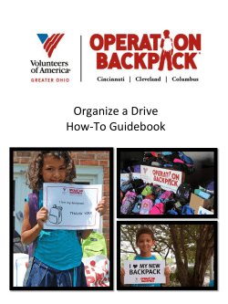 Organize a Drive How-To Guidebook