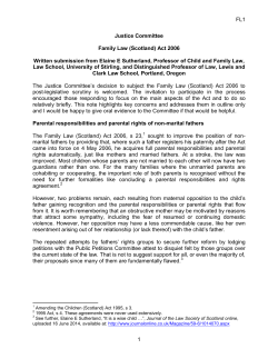 FL1 Elaine E Sutherland, Professor of Child and Family Law