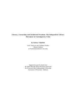 Literacy, Censorship and Intellectual Freedom: The Independent