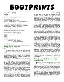 SNOW Proper use of your Gear Adventure on the Metacomet Trail