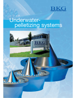 Underwater- pelletizing systems - EAS