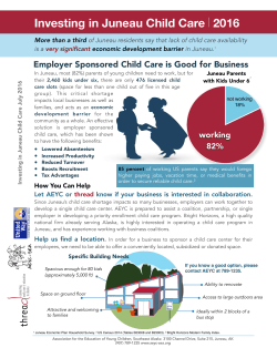 investing in Juneau children - AEYC-SEA