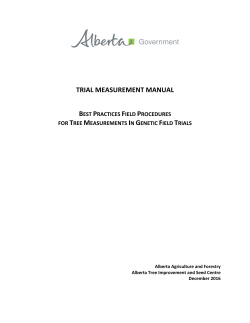 Best Practices Field Procedures for Tree Measurements in Genetic