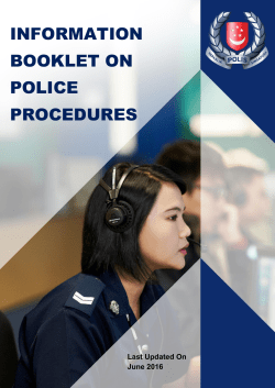 information booklet on police procedures