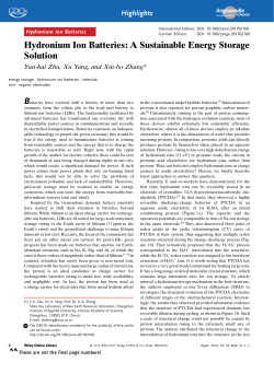 Hydronium Ion Batteries: A Sustainable Energy Storage Solution