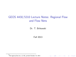 GEOS 4430/5310 Lecture Notes: Regional Flow and Flow Nets file