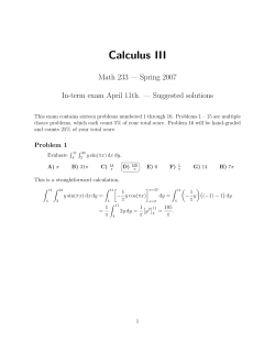Calculus III