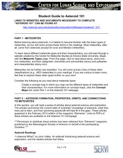 Student Guide - Lunar and Planetary Institute