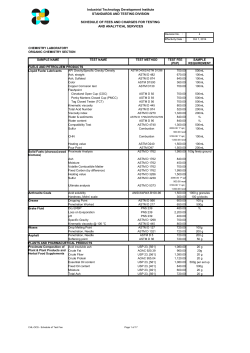 Test Fee