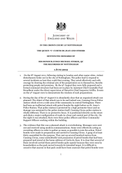 Curtis De Jean and others - sentencing remarks