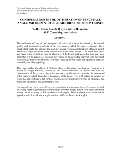 large scale geotechnical characterization of the rock mass for
