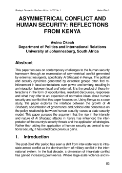Asymmetrical conflict and human security