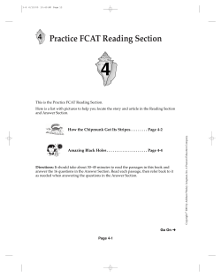 Practice FCAT Reading Section