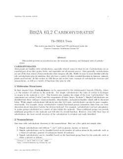 Bis2A 03.2 Carbohydrates