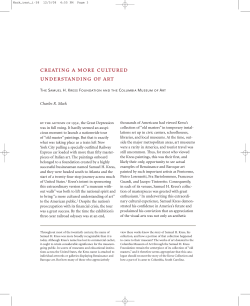 creating a more cultured understanding of art