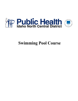 Swimming Pool Course - Idaho Public Health