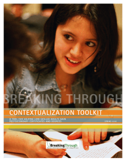Contextualization Toolkit: A Tool for Helping