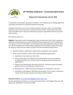 10th Birthday Celebration - Community Spirit Grants