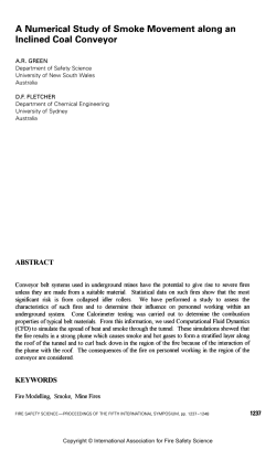 A Numerical Study of Smoke Movement along an Inclined