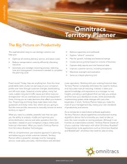 Omnitracs Territory Planner