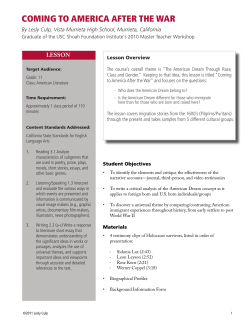 Lesson Plan - USC Shoah Foundation