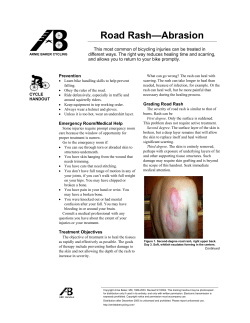 Road Rash&mdash;Abrasion - Arnie Baker Cycling