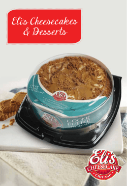 Bakery/Deli Retail Brochure - Eli`s Cheesecake Food Service Extranet
