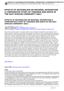 effects of nationalism on regional integration a comparative study of
