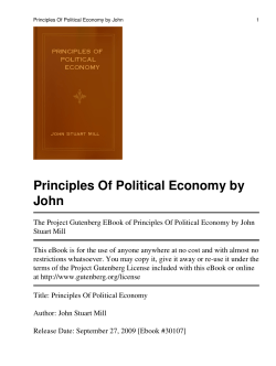 Principles of Political Economy