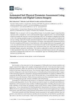 Automated Soil Physical Parameter Assessment Using Smartphone
