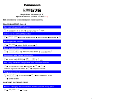 DBS 576/576HD Single Line - Telelink Communications, Inc.