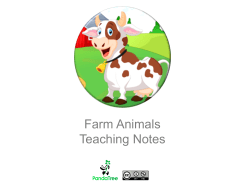 Farm Animals Teacher Notes