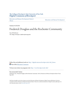Frederick Douglass and the Rochester Community