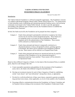Investment Policy Statement