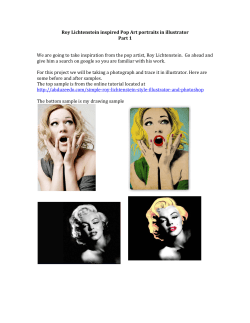 Roy Lichtenstein inspired Pop Art portraits in illustrator Part 1 We are